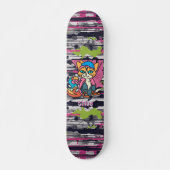 Street Retro Cat, Pet en Sneakers| grappig Persoonlijk Skateboard (Voorkant)