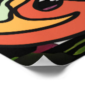 Street Retro Cat, Pet en Sneakers| grappig Poster (Hoek)