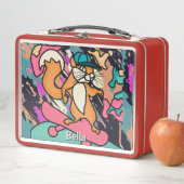 Street Retro Eekhoorn op Skateboard | grappig (In situ)