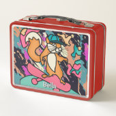 Street Retro Eekhoorn op Skateboard | grappig (Achterkant)