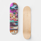 Street Retro Eekhoorn op Skateboard | grappig (Voorkant)