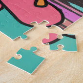 Street Retro Eekhoorn op Skateboard | grappig Legpuzzel (Zijkant)