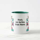 Street Retro Eekhoorn op Skateboard | grappig Mok (Midden)