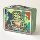 Street Retro Frog met hoofdtelefoon | grappig (Voorkant)