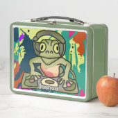 Street Retro Frog met hoofdtelefoon | grappig (In situ)