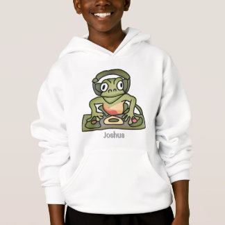Street Retro Frog met hoofdtelefoon | grappig
