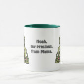 Street Retro Frog met hoofdtelefoon | grappig Mok (Midden)