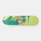 Street Retro Giraffe met hoofdtelefoon Persoonlijk Skateboard (Horizontaal)