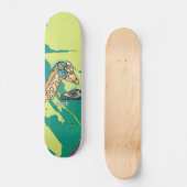 Street Retro Giraffe met hoofdtelefoon Persoonlijk Skateboard (Voorkant)
