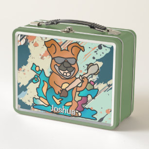 Street Retro hond met gitaar   grappig