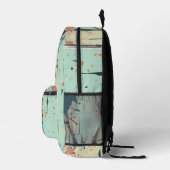 Street Retro hond met gitaar | grappig Bedrukte Rugzak (Rechts)