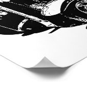 Street Rod Drawing Poster (Hoek)