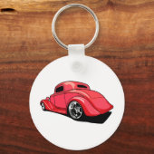Street Rod Red Sleutelhanger (Voorkant)