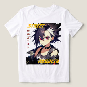 Street Royalty-vrije Anime T-shirt - Shibuya Ghost