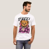 Street Rules Urban Bear Graphic T-Shirt (Voorkant volledig)