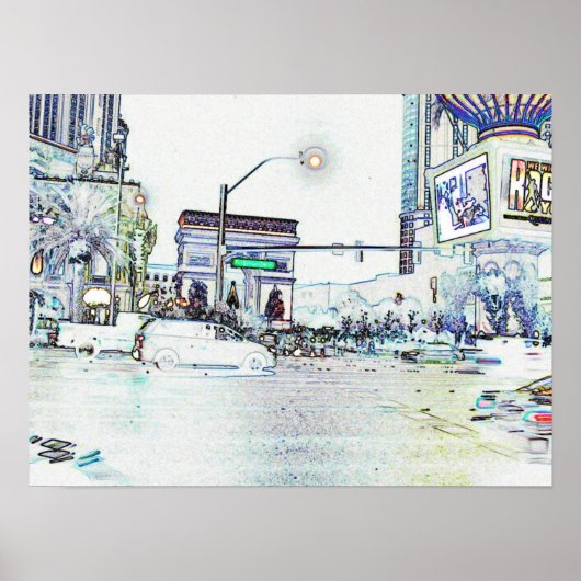 Street Scene 01 Poster (Voorkant)