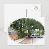 Street Scene, Beaufort, SC Briefkaart (Voorkant / Achterkant)