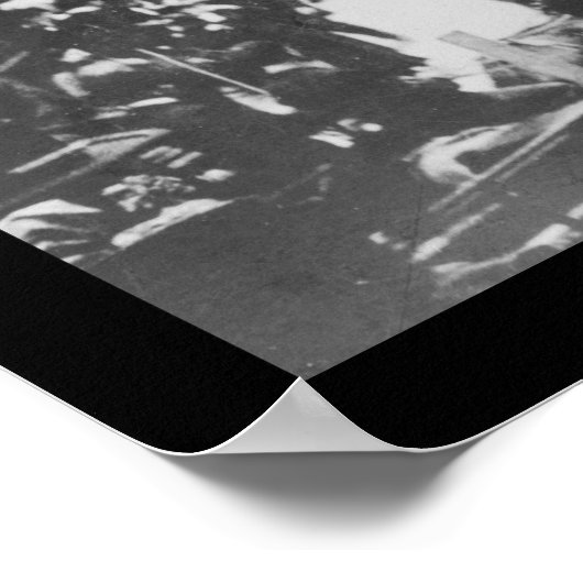 Street Scene bij de Bank of England in Londen 1914 Poster (Hoek)