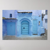 Street Scene, Chefchaouen Poster (Voorkant)