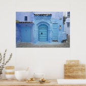 Street Scene, Chefchaouen Poster (Keuken)
