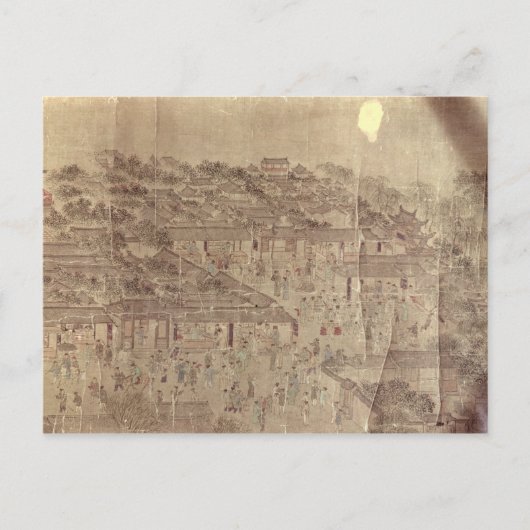 Street scene, Chinees, Ming Dynasty Briefkaart (Voorkant)