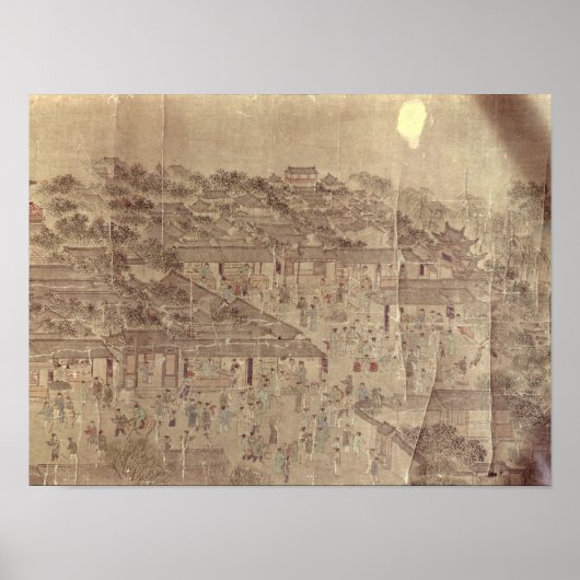 Street scene, Chinees, Ming Dynasty Poster (Voorkant)