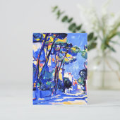 Street Scene, Frankrijk, 1910 landschapsschilderij Briefkaart (Staand voorkant)