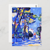 Street Scene, Frankrijk, 1910 landschapsschilderij Briefkaart (Voorkant / Achterkant)