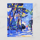 Street Scene, Frankrijk, 1910 landschapsschilderij Briefkaart (Voorkant)