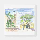 Street Scene in Bridgetown Barbados Magneet (Voorkant)