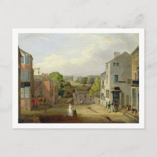 Street Scene in Chorley, Lancashire, met een Uitzi Briefkaart