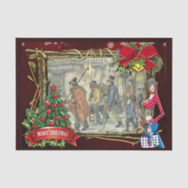 Street scene in Old Amsterdam Tissuepapier