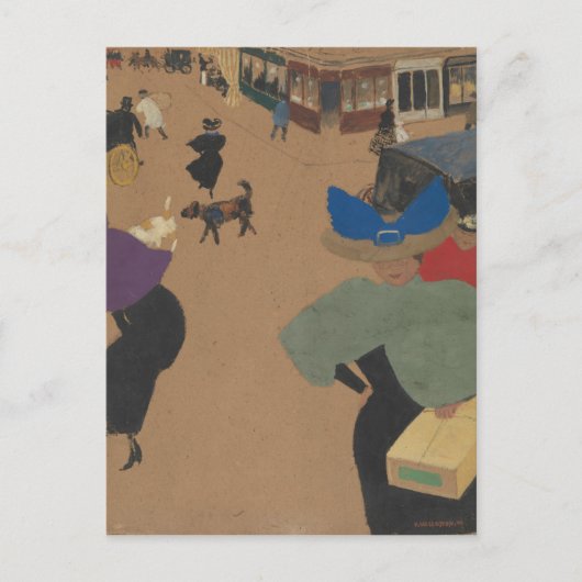 Street Scene in Parijs Briefkaart (Voorkant)