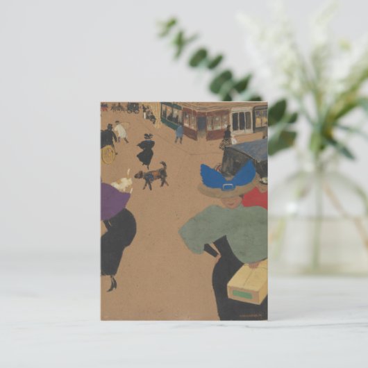 Street Scene in Parijs Briefkaart (Staand voorkant)