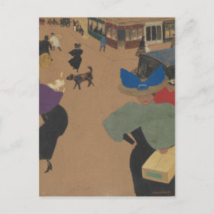 Street Scene in Parijs Briefkaart