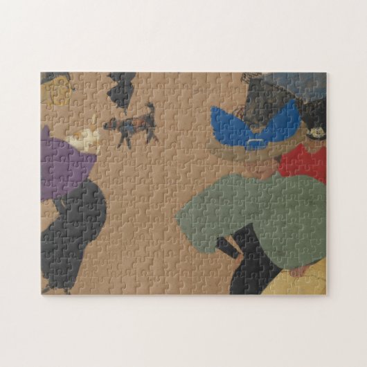 Street Scene in Parijs Legpuzzel (Horizontaal)