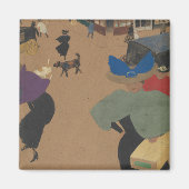 Street Scene in Parijs Magneet (Voorkant)