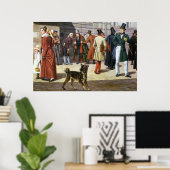 Street Scene in Stockholm Poster (Thuiskantoor)