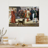 Street Scene in Stockholm Poster (Keuken)