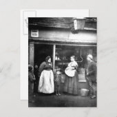 Street scene in Victoriaans Londen Briefkaart (Voorkant / Achterkant)