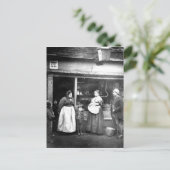 Street scene in Victoriaans Londen Briefkaart (Staand voorkant)