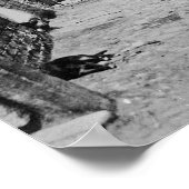 Street scene in Victoriaans Londen Poster (Hoek)