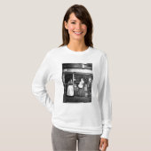 Street scene in Victoriaans Londen T-shirt (Voorkant volledig)