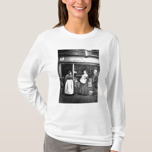 Street scene in Victoriaans Londen T-shirt (Voorkant)