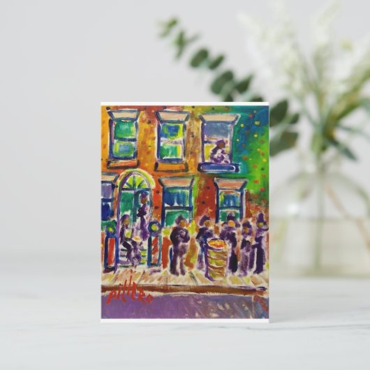 Street Scene J1 Briefkaart (Staand voorkant)