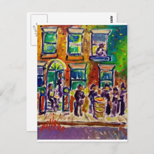 Street Scene J1 Briefkaart (Voorkant / Achterkant)