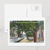 Street Scene of Residences Briefkaart (Voorkant / Achterkant)