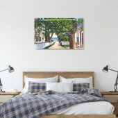 Street Scene of Residences Canvas Afdruk (Insitu (Slaapkamer))