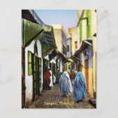  Street Scene of Tangier, Marokko Briefkaart (Voorkant)