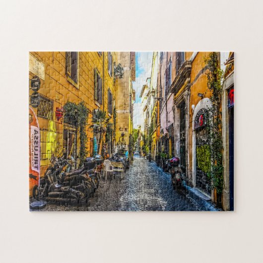 Street Scene Rome. Legpuzzel (Horizontaal)